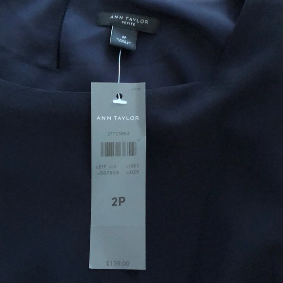 Ann Taylor Petite Pleated Flare Dress - Picture 9 of 11